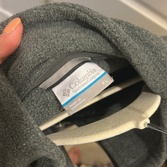 NWOT Columbia Men's Thompson Peak Full Zip Fleece Gray - Picture 5 of 6